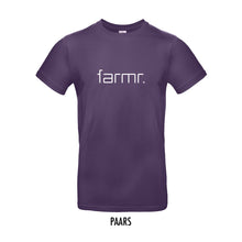 Afbeelding in Gallery-weergave laden, FARMR. Kleuren Shirt met wit slim logo
