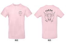 Load image into Gallery viewer, FARMR. Pastel Shirt met zwart bull logo
