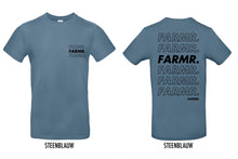 Load image into Gallery viewer, FARMR. Kleuren Shirt met zwart cursief logo
