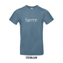 Load image into Gallery viewer, FARMR. Kleuren Shirt met wit slim logo
