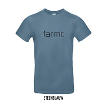 Load image into Gallery viewer, FARMR. Kleuren Shirt met zwart slim logo
