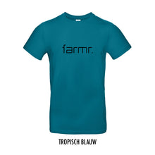 Load image into Gallery viewer, FARMR. Kleuren Shirt met zwart slim logo
