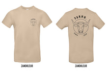 Load image into Gallery viewer, FARMR. Basic Shirt met zwart bull logo
