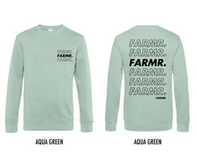 Afbeelding in Gallery-weergave laden, FARMR. Pastel Sweater met zwart cursief logo
