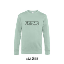 Afbeelding in Gallery-weergave laden, FARMR. Pastel Sweater met zwart graffiti logo
