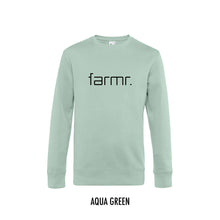 Load image into Gallery viewer, FARMR. Pastel Sweater met zwart slim logo
