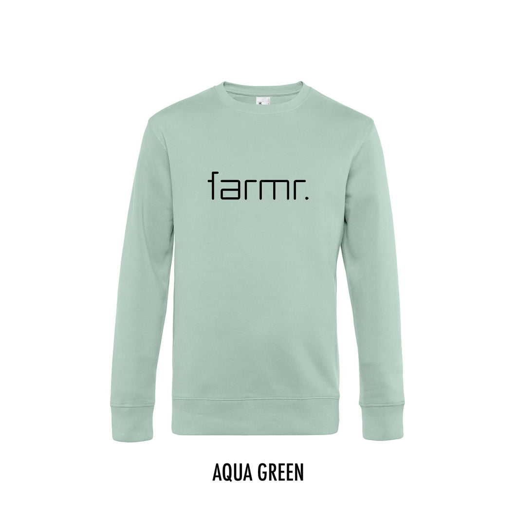 FARMR. Pastel Sweater met zwart slim logo