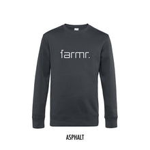 Afbeelding in Gallery-weergave laden, FARMR. Basic Sweater met wit slim logo
