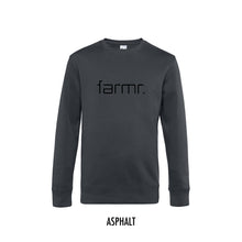 Load image into Gallery viewer, FARMR. Basic Sweater met zwart slim logo
