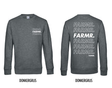 Afbeelding in Gallery-weergave laden, FARMR. Basic Sweater met wit cursief logo
