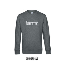 Load image into Gallery viewer, FARMR. Basic Sweater met wit slim logo
