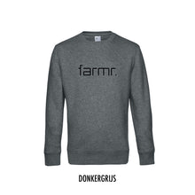 Load image into Gallery viewer, FARMR. Basic Sweater met zwart slim logo
