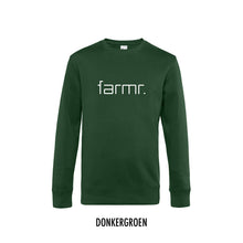 Load image into Gallery viewer, FARMR. Basic Sweater met wit slim logo
