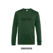 Afbeelding in Gallery-weergave laden, FARMR. Basic Sweater met zwart slim logo
