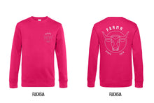 Afbeelding in Gallery-weergave laden, FARMR. Kleuren Sweater met wit bull logo
