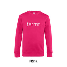 Load image into Gallery viewer, FARMR. Kleuren Sweater met wit slim logo
