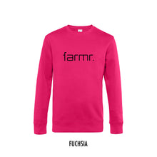 Load image into Gallery viewer, FARMR. Kleuren Sweater met zwart slim logo
