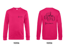 Afbeelding in Gallery-weergave laden, FARMR. Kleuren Sweater met zwart tractor logo
