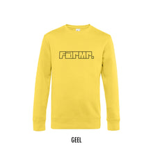 Load image into Gallery viewer, FARMR. Kleuren Sweater met zwart graffiti logo
