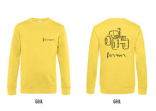 Afbeelding in Gallery-weergave laden, FARMR. Kleuren Sweater met zwart tractor logo
