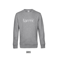 Load image into Gallery viewer, FARMR. Basic Sweater met wit slim logo
