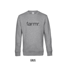 Load image into Gallery viewer, FARMR. Basic Sweater met zwart slim logo
