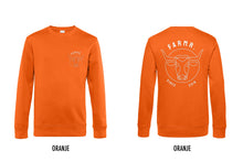 Load image into Gallery viewer, FARMR. Kleuren Sweater met wit bull logo
