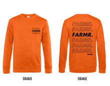 Load image into Gallery viewer, FARMR. Kleuren Sweater met zwart cursief logo
