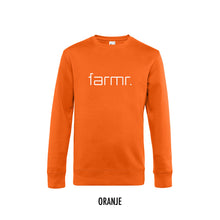 Afbeelding in Gallery-weergave laden, FARMR. Kleuren Sweater met wit slim logo
