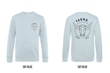 Afbeelding in Gallery-weergave laden, FARMR. Pastel Sweater met zwart bull logo
