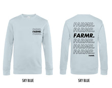 Load image into Gallery viewer, FARMR. Pastel Sweater met zwart cursief logo
