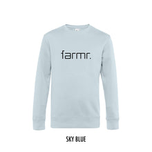 Load image into Gallery viewer, FARMR. Pastel Sweater met zwart slim logo
