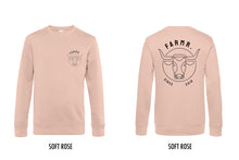 Afbeelding in Gallery-weergave laden, FARMR. Pastel Sweater met zwart bull logo
