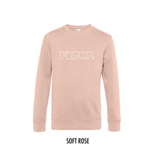 Afbeelding in Gallery-weergave laden, FARMR. Pastel Sweater met wit graffiti logo
