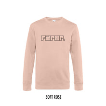 Afbeelding in Gallery-weergave laden, FARMR. Pastel Sweater met zwart graffiti logo
