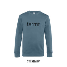 Load image into Gallery viewer, FARMR. Kleuren Sweater met zwart slim logo
