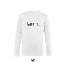 Load image into Gallery viewer, FARMR. Basic Sweater met zwart slim logo
