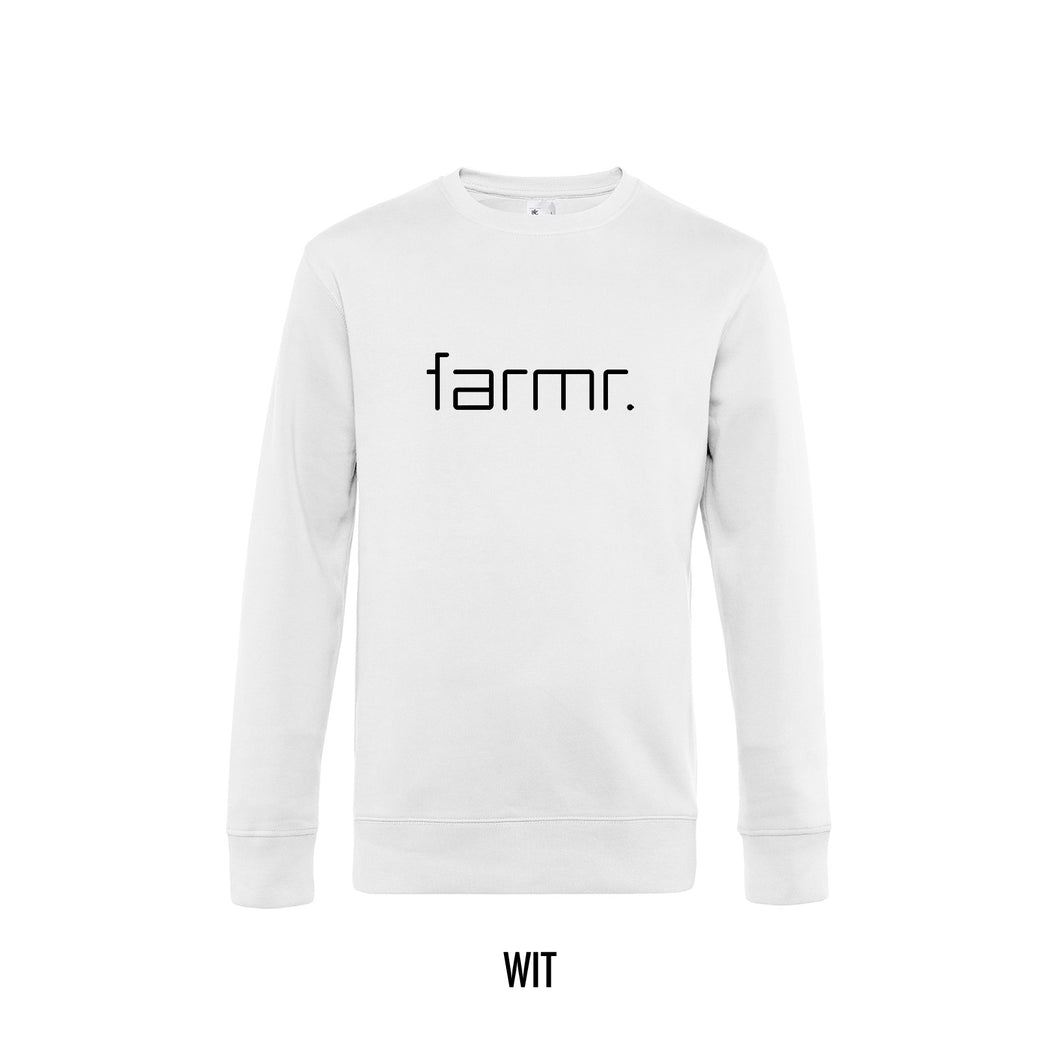 FARMR. Basic Sweater met zwart slim logo