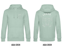 Afbeelding in Gallery-weergave laden, FARMR. Pastel Hoodie met wit bull logo
