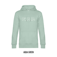 Afbeelding in Gallery-weergave laden, FARMR. Pastel Hoodie met wit graffiti logo
