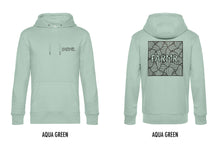 Afbeelding in Gallery-weergave laden, FARMR. Pastel Hoodie met zwart square logo
