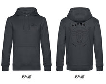 Afbeelding in Gallery-weergave laden, FARMR. Basic Hoodie met zwart bull logo
