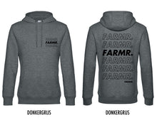 Afbeelding in Gallery-weergave laden, FARMR. Basic Hoodie met zwart cursief logo
