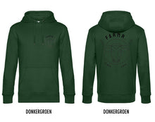 Afbeelding in Gallery-weergave laden, FARMR. Basic Hoodie met zwart bull logo
