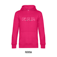 Afbeelding in Gallery-weergave laden, FARMR. Kleuren Hoodie met wit graffiti logo
