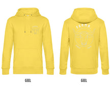 Load image into Gallery viewer, FARMR. Kleuren Hoodie met wit bull logo
