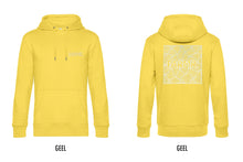 Load image into Gallery viewer, FARMR. Kleuren Hoodie met wit square logo
