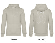 Afbeelding in Gallery-weergave laden, FARMR. Pastel Hoodie met wit bull logo
