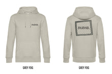 Load image into Gallery viewer, FARMR. Pastel Hoodie met zwart zakdoek logo
