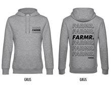 Afbeelding in Gallery-weergave laden, FARMR. Basic Hoodie met zwart cursief logo
